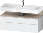 weiß matt / Nische taupe supermatt / weiß