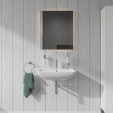 Duravit Waschtisch ME by Starck 600 mm Weiß Seidenmatt mit Überlauf und Hahnlochbank