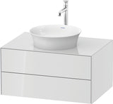 DURAVIT White Tulip Waschtischunterbau wandhängend 800 mm mit 2 Schubkästen & LED-Innenbeleuchtung