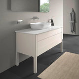 Duravit Luv Waschtischunterbau bodenstehend 1338 mm Weiß Seidenmatt mit Tip-On-Technik