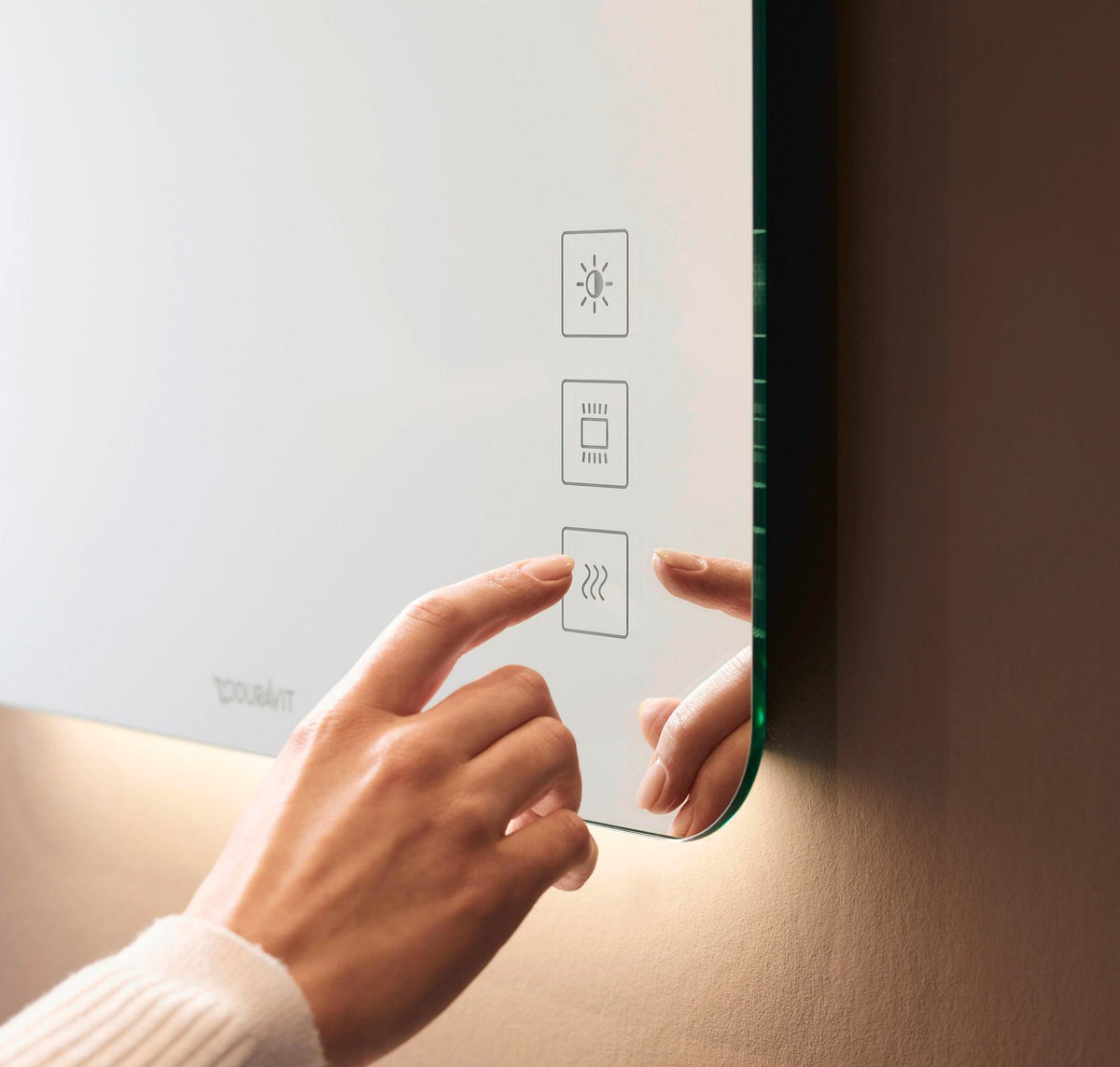 DURAVIT Luv Wandspiegel 500x800 mm mit LED-Beleuchtung, Spiegelheizung und berührungsloser Bedienung