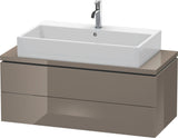 DURAVIT L-Cube Konsolenwaschtischunterbau 1020 mm betongrau matt, 2 Schubkästen, Tip-On