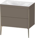Mitteldichte Faserplatte (MDF) / 2Ausz.,o.Hl,champ.matt/flan.grey / flannel grey seidenmatt