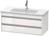 DURAVIT Ketho Waschtischunterbau 1000 mm mit 2 Schubkästen, Weiß Matt, wandhängend
