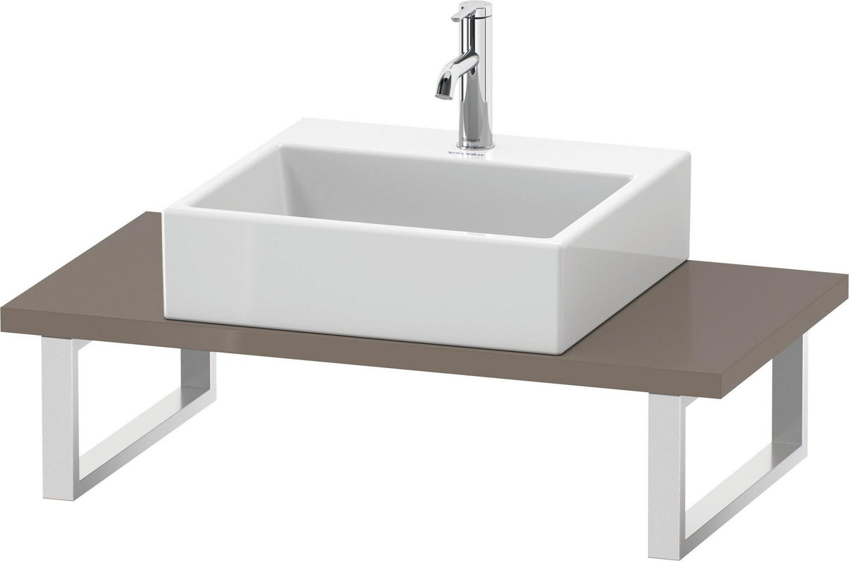 Duravit L-Cube Konsole variabel 800-2000 mm Weiß Matt mit Waschschüssel-Aussparung