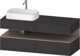 DURAVIT Qatego Studio F. A. Porsche Konsolenwaschtischunterbau 1400 mm Weiß Matt mit LED-Nischenbeleuchtung