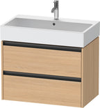 eiche natur / 2 Schubkästen / Waschtischunterbau