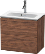 Duravit L-Cube Waschtischunterbau 620 mm Weiß Matt mit 2 Schubkästen und Tip-On Technik