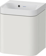 DURAVIT Happy D.2 Waschtischset 400 mm wandhängend mit Unterschrank, 1 Tür, weiß seidenmatt