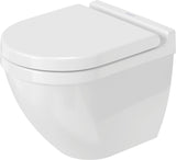 DURAVIT Wand-WC Starck 3 Compact, 485 mm Tiefspüler, Durafix, weiß