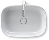 DURAVIT Zencha Aufsatzbecken 550 mm – Weiß, ohne Hahnloch & Überlauf, DuraCeram