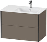 DURAVIT XViu Waschtischunterbau wandhängend 810 mm, 2 Schubkästen, weiß matt