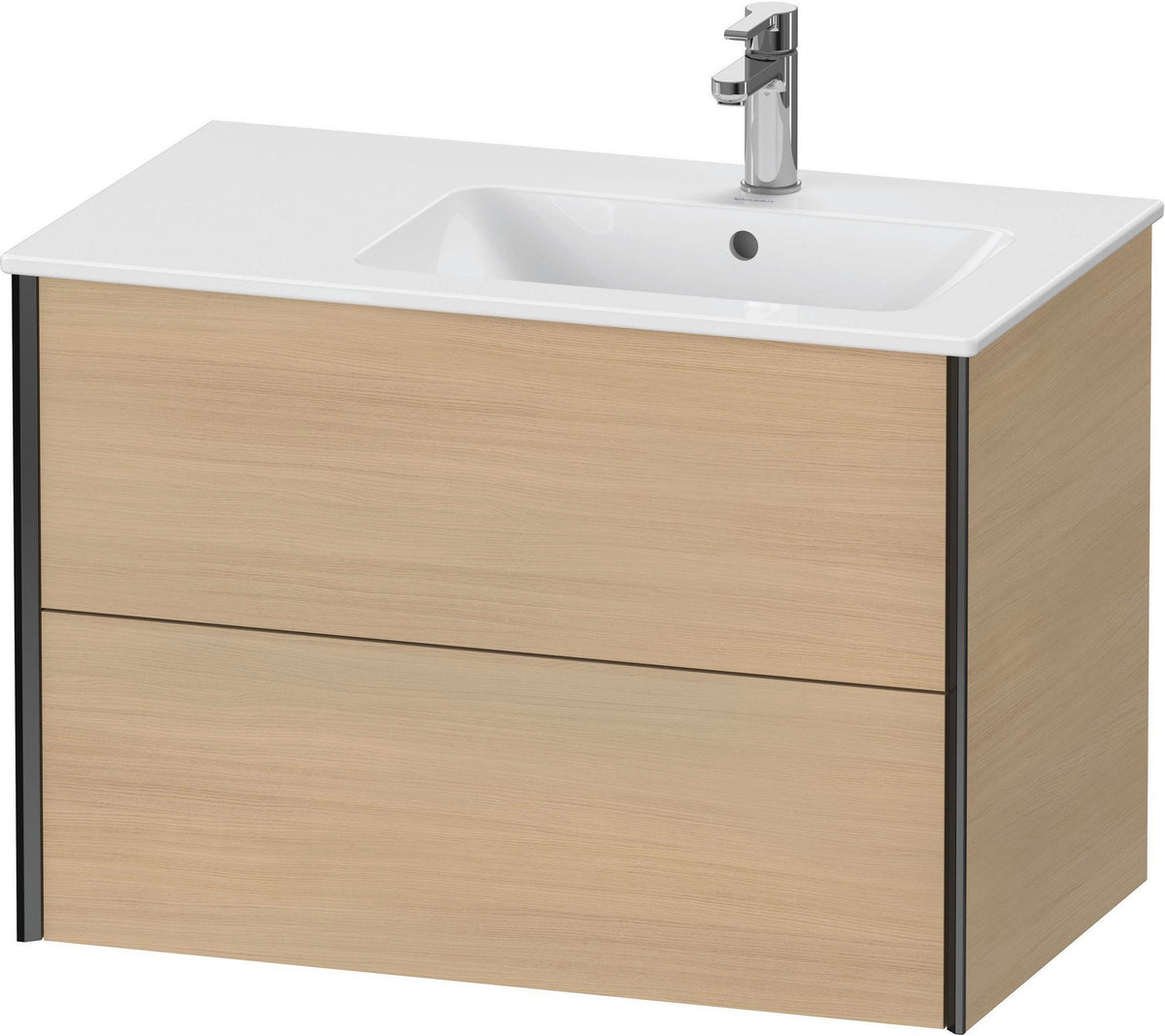 DURAVIT XViu Waschtischunterbau wandhängend 810 mm, 2 Schubkästen, weiß matt