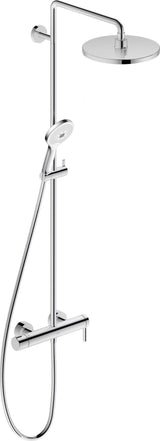 Duravit Duschsystem C.1 mit Brausemischer, Keramikmischsystem, Schwarz Matt