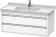 DURAVIT Ketho Waschtischunterbau wandhängend 1000 mm weiß matt mit 2 Schubkästen