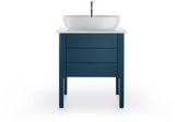 DURAVIT Luv Quarzsteinkonsole 688x475mm mit 1 Ausschnitt, weiß struktur – Designerin Cecilie Manz