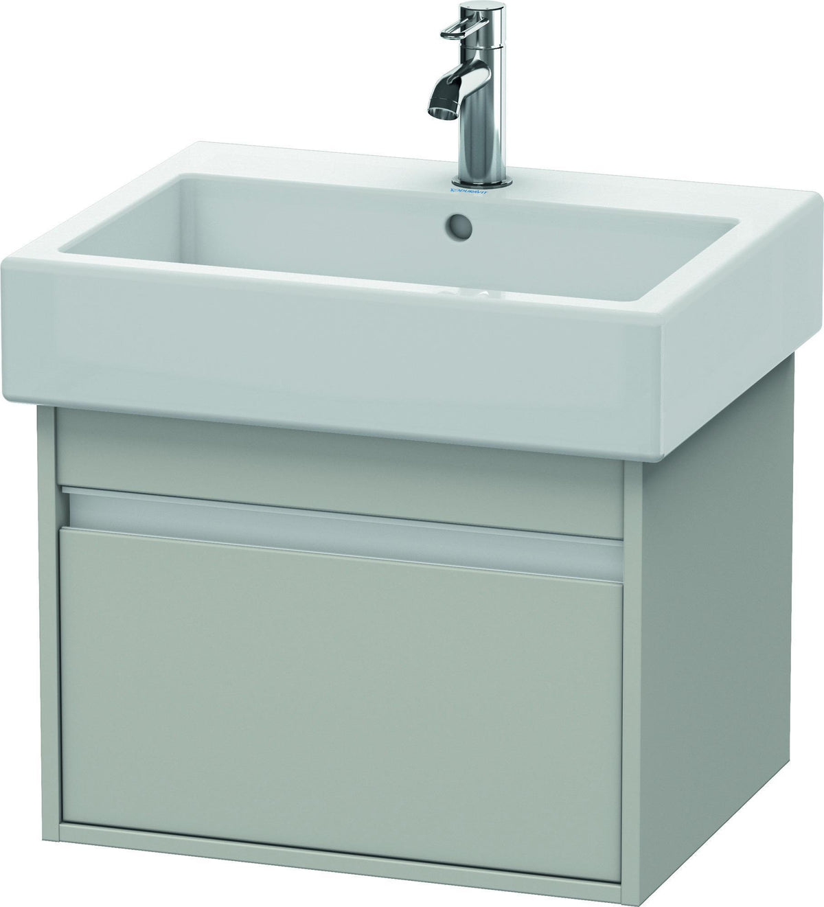 DURAVIT Ketho Waschtischunterbau 550 mm wandhängend, 1 Auszug, basalt matt – für Vero 045460