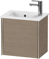 DURAVIT XViu Waschtischunterbau wandhängend 410 mm Eiche Terra mit Tip-on Technik