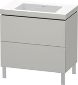 Duravit Waschtischset L-CUBE 800x480mm mit Vero Air Möbelwaschtisch, ohne Überlauf, s-matt