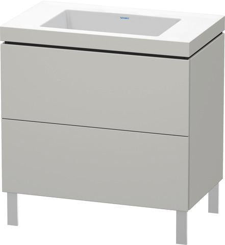 Duravit Waschtischset L-CUBE 800x480mm mit Vero Air Möbelwaschtisch, ohne Überlauf, s-matt
