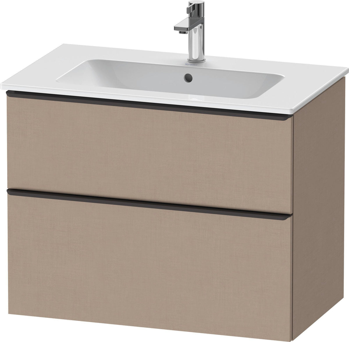 Duravit D-Neo Waschtischunterbau 810 mm betongrau matt mit Soft-Close-Auszug