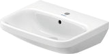 DURAVIT DuraStyle Waschtisch 550 mm mit Überlauf, 1 Hahnloch und WonderGliss