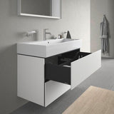 DURAVIT L-Cube Waschtischunterbau 984 mm, 2 Schubkästen, Weiß Matt, Wandmontage