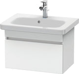 DURAVIT DuraStyle Waschtischunterbau wandhängend 580 mm betongrau matt mit Soft-Close-Auszug