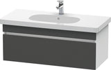 DURAVIT DuraStyle Waschtischunterbau 1000 mm wandhängend mit 1 Auszug und Soft-Close in Weiß Matt