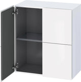 Duravit Halbhochschrank L-Cube 363x700x800 mm, 2 Türen, Betongrau Matt, wandhängend