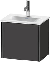 DURAVIT XViu Waschtischunterbau wandhängend, 1 Tür rechts, Anthrazit matt, 397x430x310 mm