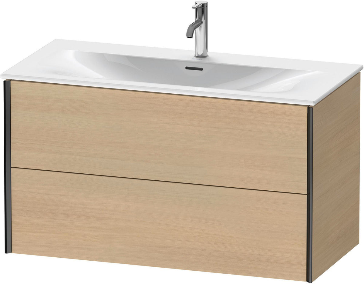 DURAVIT XViu Waschtischunterbau wandhängend 1010 mm, 2 Schubkästen, weiß matt – mit Tip-On-Technik