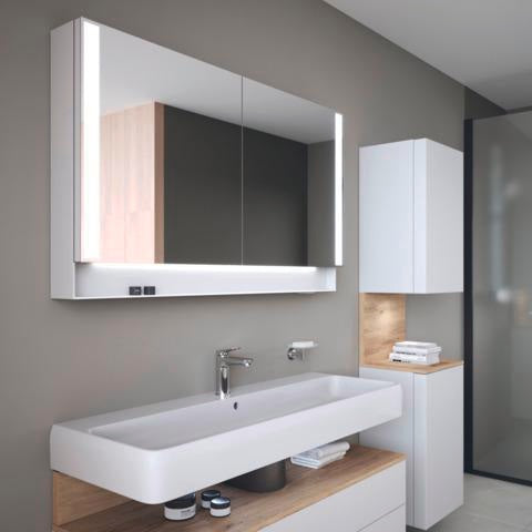DURAVIT Waschtisch Qatego 1200 mm Weiß mit HygieneGlaze und Überlauf
