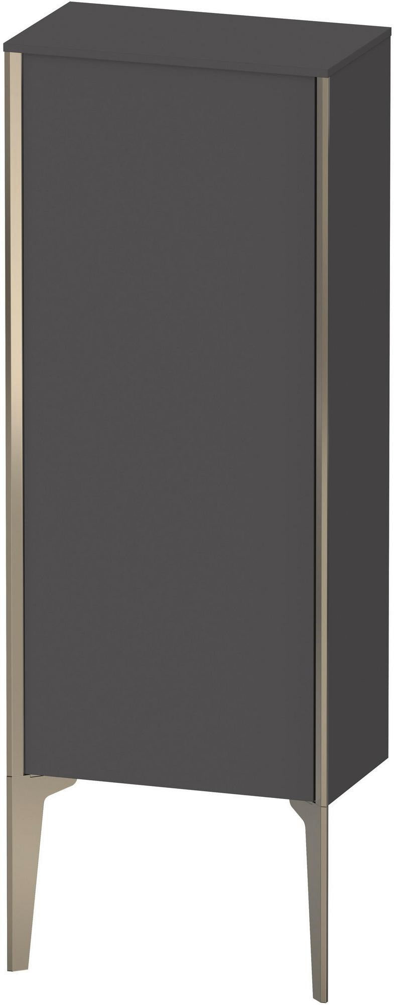 DURAVIT XViu Halbhochschrank 890x400x240mm graphit matt – Wandhängend, Tip-on, Soft-Close