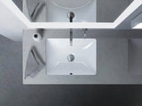 DURAVIT Einbauwaschtisch Starck 3 490 mm, mit Überlauf, WonderGliss, weiß