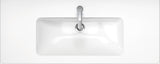 DURAVIT ME by Starck Möbelwaschtisch 1230 mm Weiß Seidenmatt mit Überlauf und 1 Hahnloch