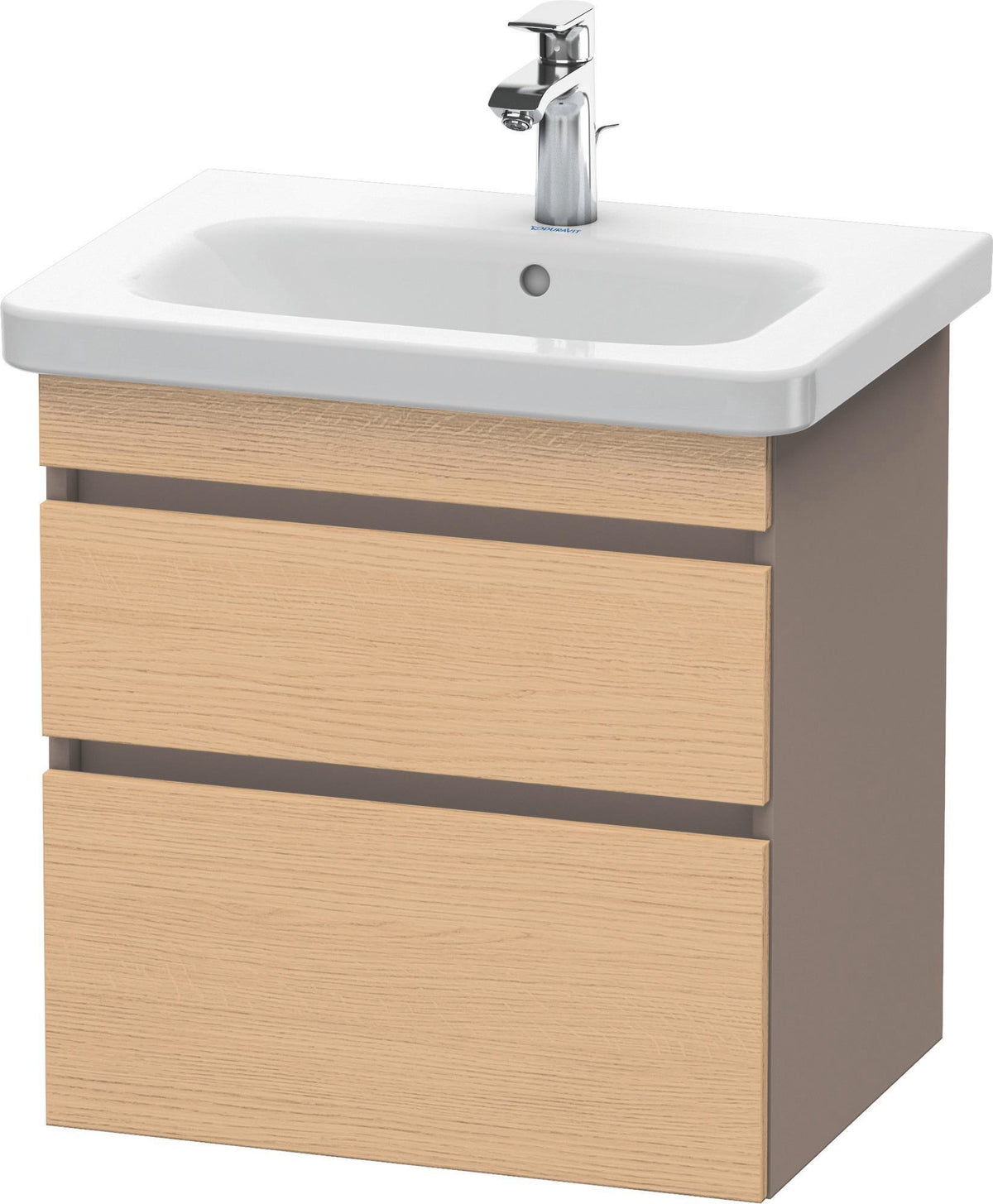 DURAVIT DuraStyle Waschtischunterbau wandhängend 580 mm mit 2 Schubkästen, weiß matt