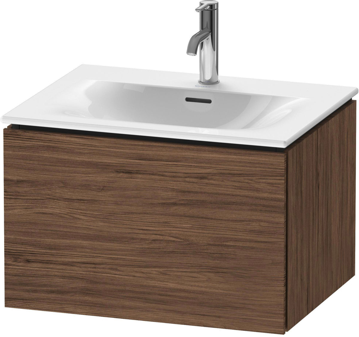 Duravit L-Cube Waschtischunterbau 620 mm weiß matt, 1 Auszug, wandhängend, Tip-On