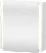 Duravit Ketho Spiegelschrank 650 mm, Türanschlag rechts, weiß matt, LED-Beleuchtung, Sensorschalter
