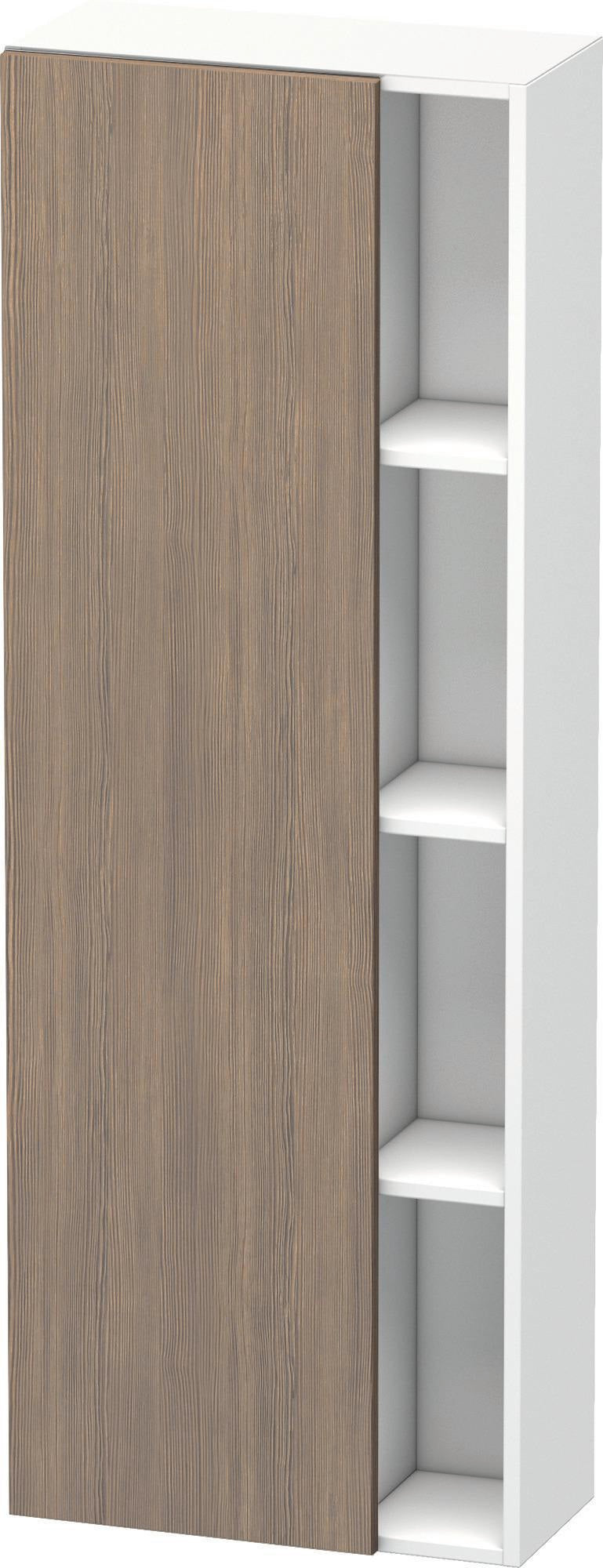 DURAVIT DuraStyle Hochschrank 240x500x1400mm, 1 Tür links, Eiche Terra/Weiß Matt