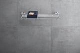 DURAVIT Karree Handtuchablage Chrom 240x668x35 mm – 4 Stangen Wandmontage