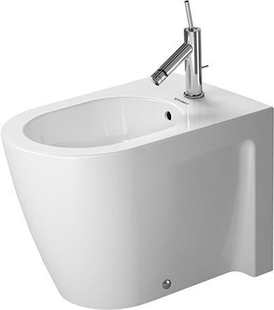 DURAVIT Stand-Bidet Starck 2 570 mm mit Überlauf & Hahnlochbank, weiß