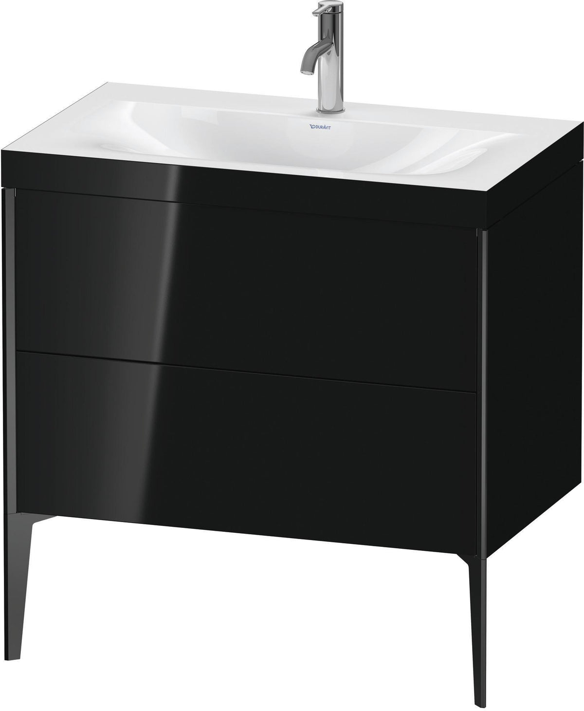 DURAVIT XViu c-bonded Waschtischset 800 mm mit 2 Auszügen, bodenstehend, Soft-Close