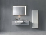 DURAVIT ME by Starck Halbeinbau-Waschtisch 550 mm mit Überlauf, 1 Hahnloch, weiß seidenmatt