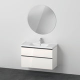 Duravit D-Neo Möbel-Set wandhängend 1000x480mm mit Waschtisch, Unterbau, Spiegel – Graphit