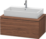 DURAVIT L-Cube Konsolenwaschtischunterbau 920 mm, 2 Schubkästen, Betongrau Matt, wandhängend