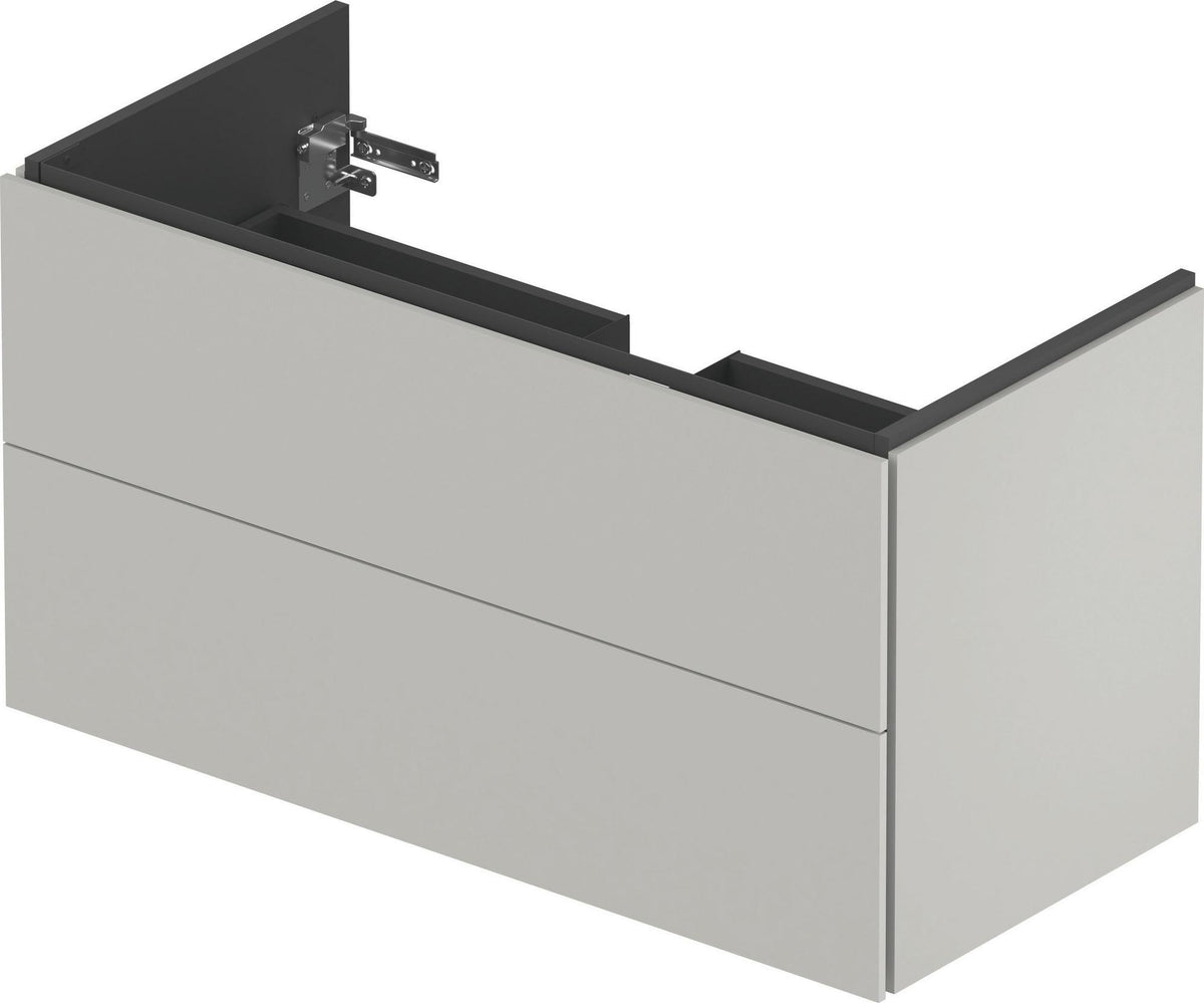 Duravit L-Cube Waschtischunterbau 1020 mm taupe matt – wandhängend, 2 Schubkästen, Tip-On