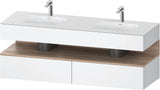 DURAVIT Qatego Studio F. A. Porsche Waschtischset 1600 mm mit Konsolenwaschtischunterbau, 2 Auszüge