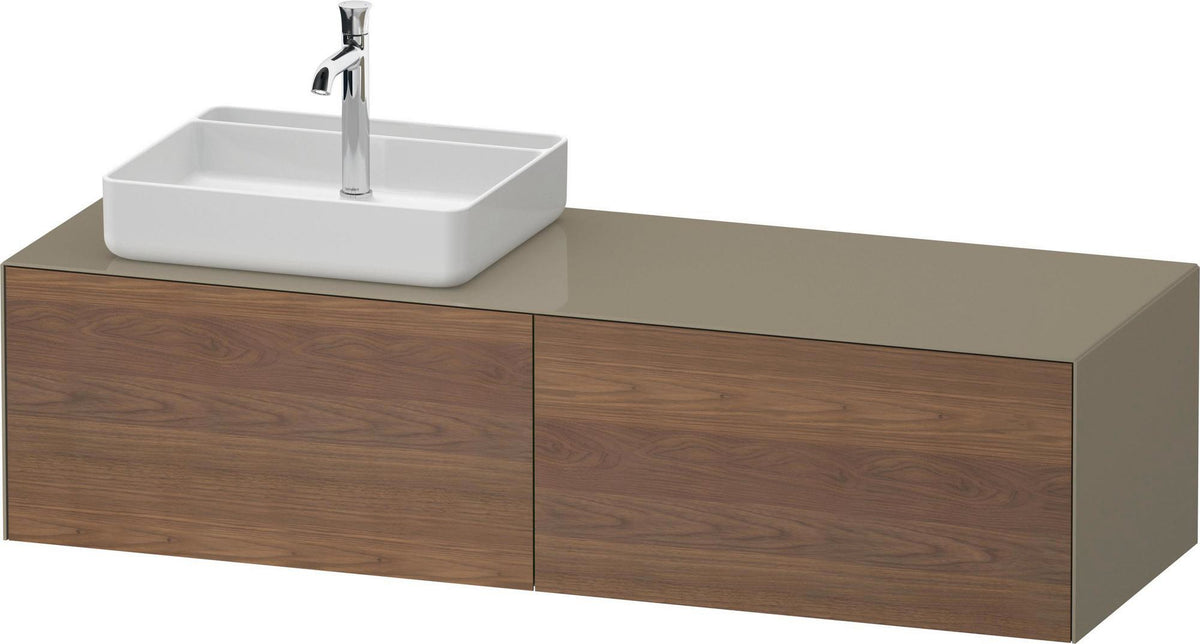 DURAVIT White Tulip Konsolen-Waschtischunterbau 1600 mm wandhängend, 2 Auszüge, weiß seidenmatt