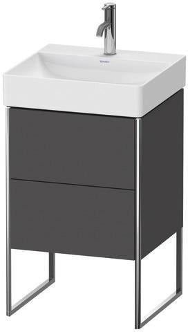 Duravit XSquare Waschtischunterbau 731x484x460 mm, 2 Auszüge, weiß matt, bodenstehend